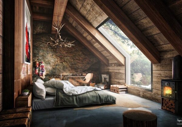 wood room cozy