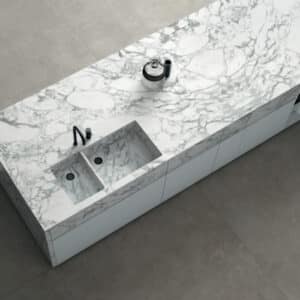 Calacatta Arabescato | Concrete Grey