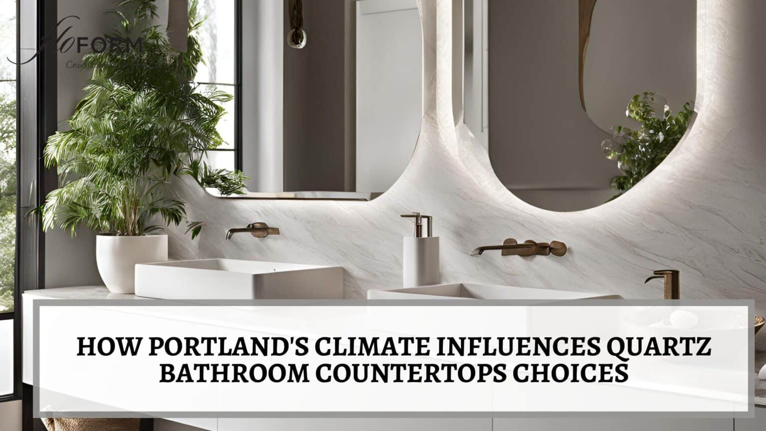 quartz bathroom countertops in Portland