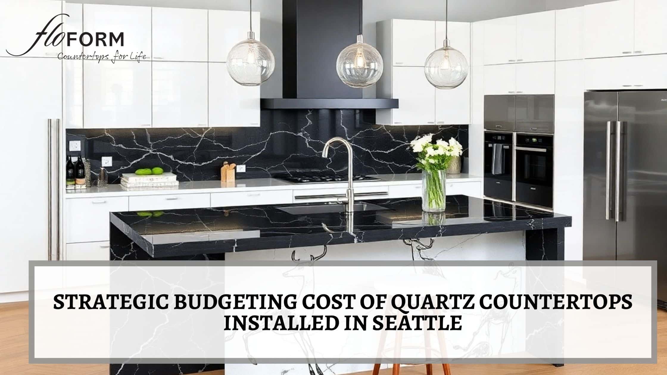 Cost of quartz countertops installed in Seattle