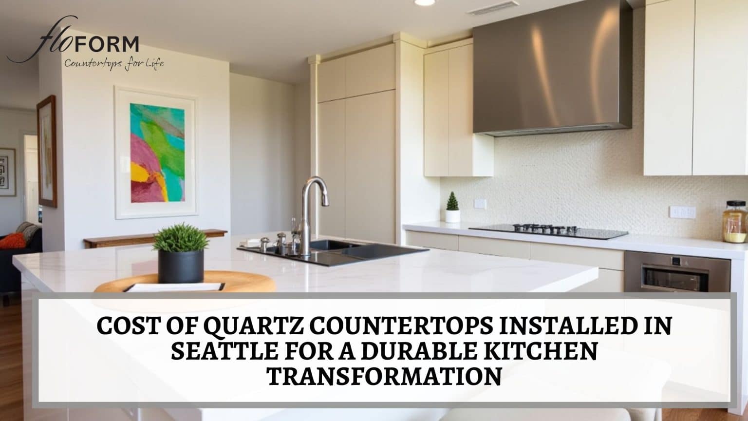 Cost of quartz countertops installed in Seattle
