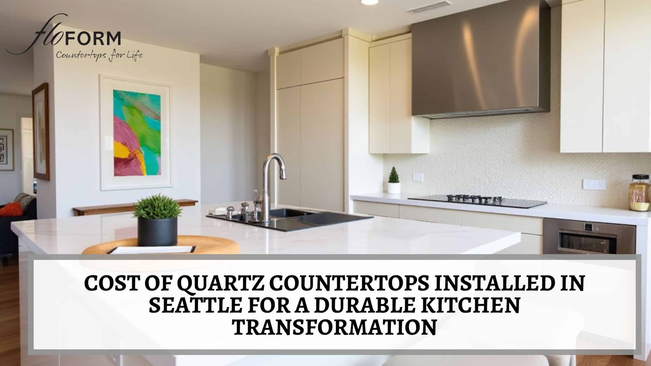 Cost of quartz countertops installed in Seattle
