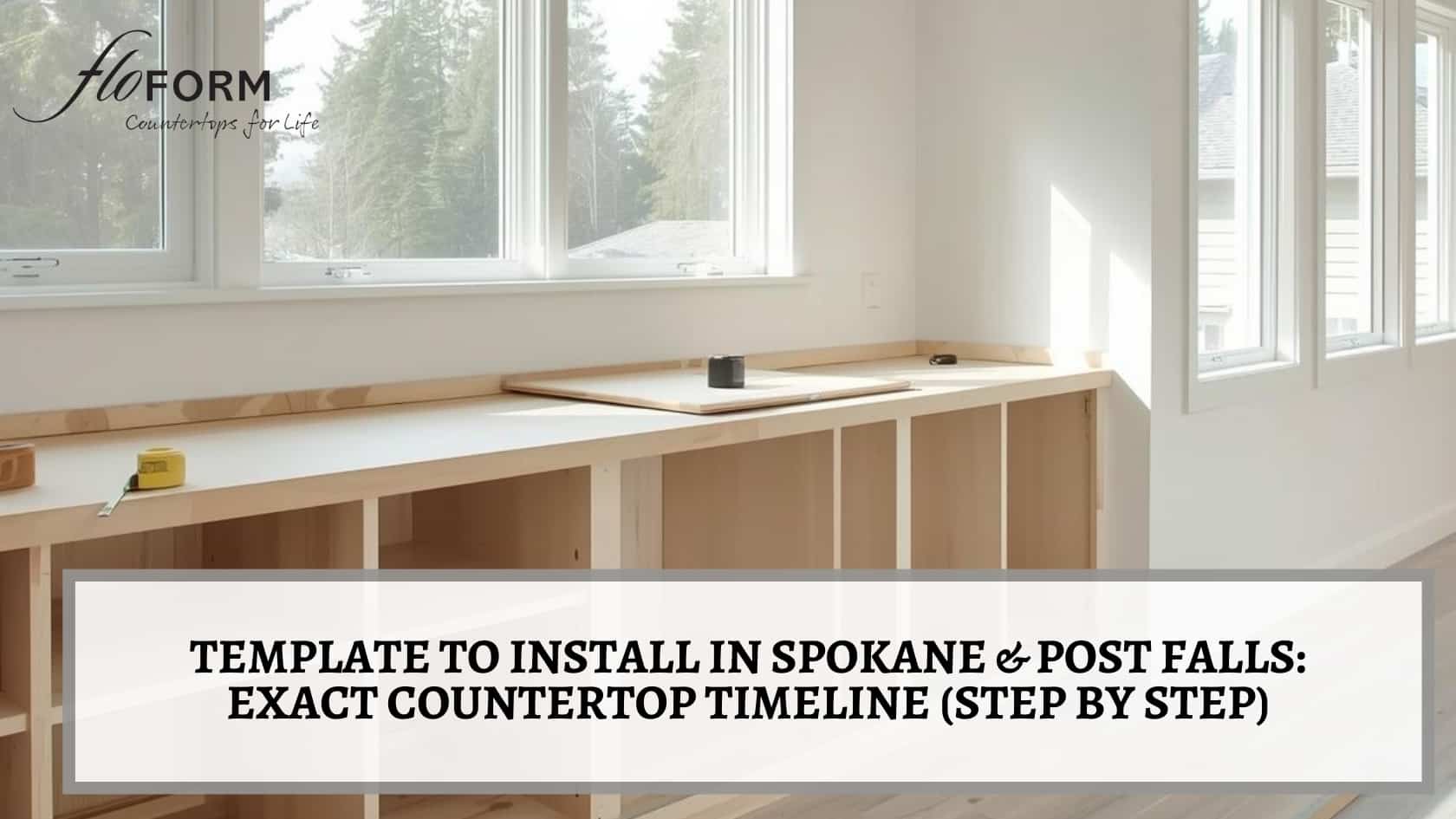 countertop install timeline Spokane & Post Falls