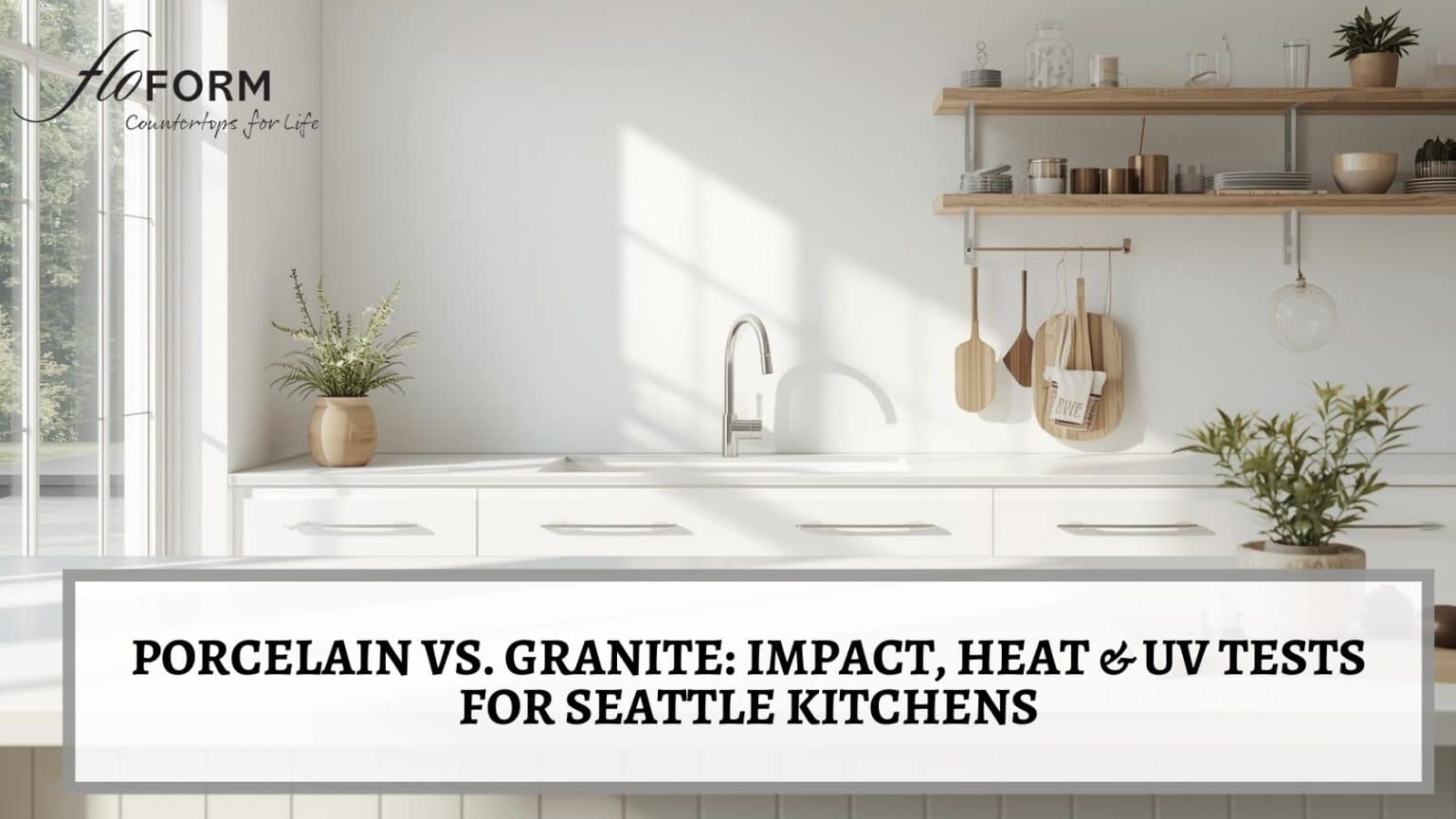 porcelain countertops vs granite Seattle
