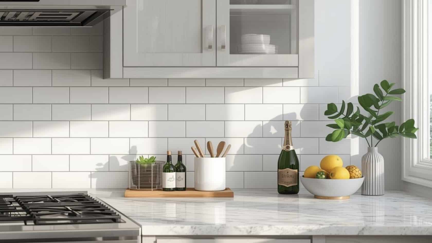 backsplash with countertops slab vs tile