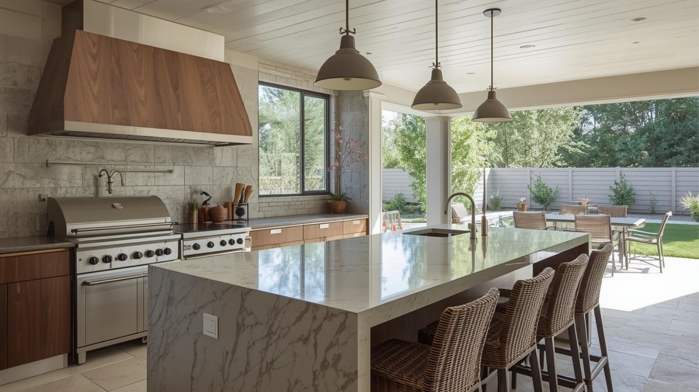 outdoor kitchen countertops