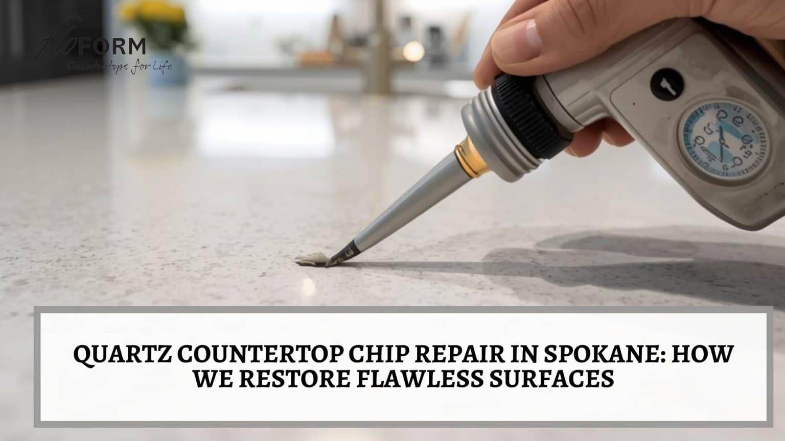 repair chip in quartz countertop Spokane