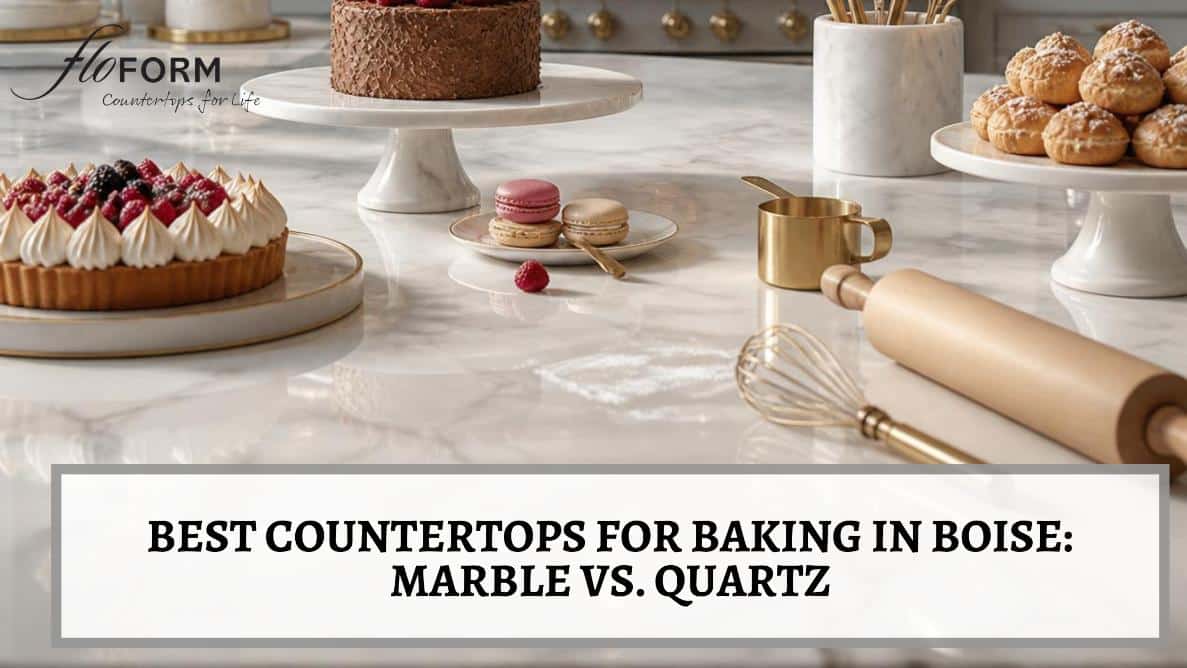 best countertop for baking marble vs quartz Boise