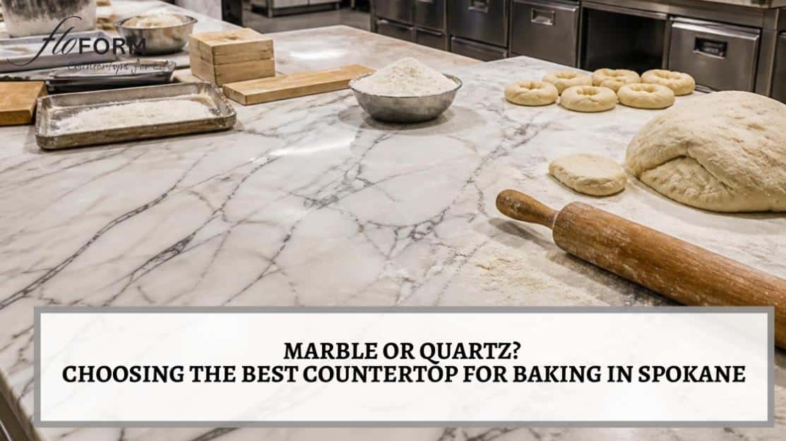 best countertop for baking marble vs quartz Spokane